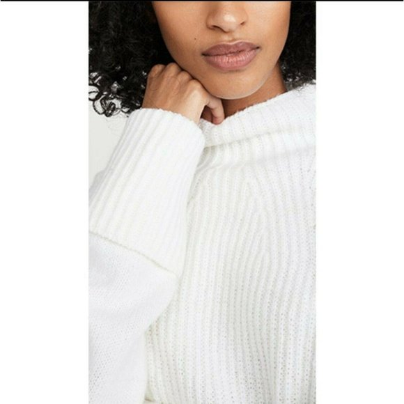 Vince SZ M Rolled Cuff Mock Neck Pullover Sweater - Picture 8 of 11